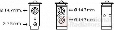 VAN WEZEL 83001186 -  Расширительный клапан, кондиционер